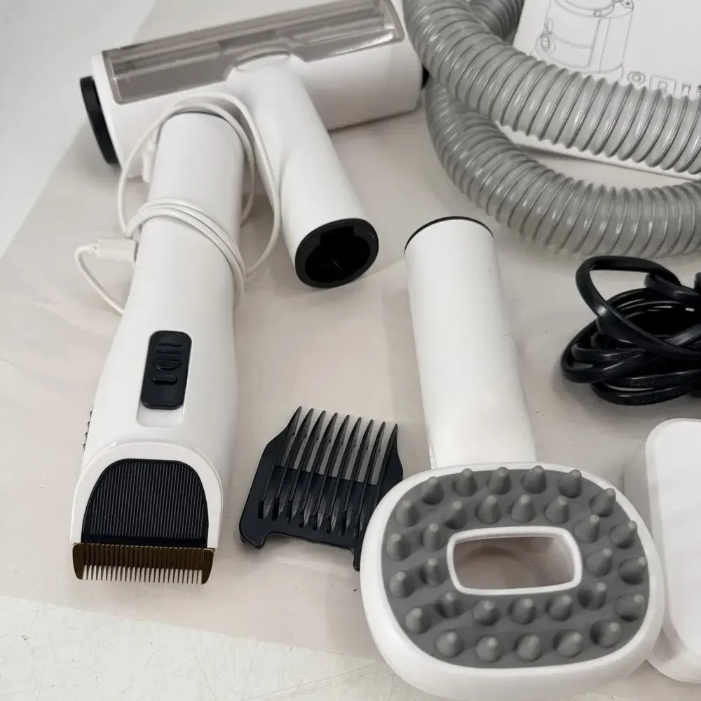 BXYY Pet Grooming Kit & Vacuum Dog Cat Hair Trimmer Deshedding - 5 Tools